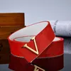 Cintura da uomo di design Cintura in vera pelle di lusso con fibbia grande solida Cintura da donna in pelle di moda con regalo di Natale di San Valentino 3,8 cm con scatola