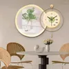 Horloges murales moderne maison horloge mains suspendues salon montres rondes grande taille mode silencieux fer Art Reloj numérique Pared décor