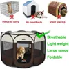 Outros suprimentos para animais de estimação portátil dobrável tenda de pet tenda house gage gat tenda de gato playpen de alta qualidade de fácil operação de cerca octogonal grande cães ao ar livre hkd230821