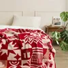 Coperte a maglia per letti divano geometrico di divano lancio per camera da letto coperta a scialle decorativo a scialle di campeggio da viaggio per campeggio