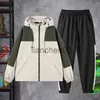 Men's Tracksuits 2023 Ropa Korean Fashion Men Clothing Jacket And Pants Mens 2 Piece Sets New Designer Clothes Fall Winter Casual Sweatshirt Suit J230821