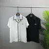 Homens Plus Tees Polos Camisetas Pescoço Redondo Bordado e Impresso Estilo Polar Desgaste de Verão com Rua Puro Algodão R3T