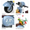 Blocks Creative Motorcycle Building Blocks Diy City Off-road Vehet Motorcycle Modelo MOC Kit Home decoração Infantil Toys montados R230817