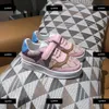 23ss designer kids shoes Color blocking design shoes baby Solid color sneakers New Listing Box Packaging Children's Size 26-35 Free shipping