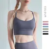 Yoga Outfit 2023 Solid Casual Y Shape Back Sports Bra Gym Fitness Underwear Brassiere Women'S Jogging Crop Top