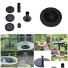 Équipements d'arrosage Fontaine Solaire Pompe À Eau Pour Jardin Piscine Étang Panneau Extérieur Pompes Kit Drop Delivery Accueil Patio Pelouse Fournitures Dhzpe