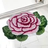 Tapis irrégulier Rose fleur tufté tapis paillasson tapis de salle de bain doux Art flocage anti-dérapant absorbant sol décor à la maison tapis