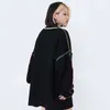 Bluzy bluzy z kapturem mężczyzn 2023 Mężczyzn Streetwear Knited Sweater Hip Hop Vintage Retro Plain HARAJUU CAWTAL Casual Pullover Autumn Black 230821