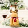 Decorazioni natalizie bottiglie di vino rosso sacchetti di buon natale per le vacanze festeggiate Babbo Natale regalo di Natale Q502