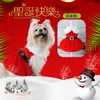 Ropa para perros Abrigo de Navidad Ropa para perros Vestido para perros Vestido de Navidad Falda roja Mascotas Gato Vestido cálido Falda con lazo Suministros para mascotas cómodos Disfraz para perros 230821