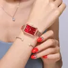 Zegarwatki kobiety oglądają zestaw bransoletki gwiaździsty niebo na rękę mody Ladies skórzany zegar dla Relogio feminino Montre femme