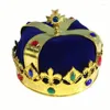 Berets King Crowns Kids Birthday Party Hat For Mardi Gras Halloween Christmas Headband Dropship