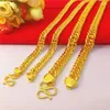 Catene Hoyon addensano catena di orologi oro 24k Colore fibbia grezza collana colonne da uomo per gifts di gioielli per il fidanzamento del matrimonio