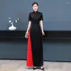 Ethnic Clothing 2023 Chinese Vintage Dress Improved Cheongsam Oriental Evening Elegant Folk Qipao Vestido Banquet Party