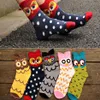 Autumn Winter Fashion Socks New Women Cute Owl Print Socks Casual Women Girls Socks 2016 Drop HJIA1029262P