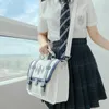 BASSE SCUOLA Giappone in stile Lolita JK Backpack Girl Students Artificial Leather Palecase Bookbags Messenger 230821