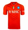 23 24ナポリサッカージャージーメンズキットキッズセットマグリアナポリ2023 2024 Kvaratskhelia Zielinski Maradona Min Jae Football Shirt T Osimhen Lozano Fans Playerバージョン