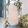 Party Decoration Metal Iron Circle Arch Wedding Backdrop Frame Decor Props Outdoor Arrangement Födelsevenemang Ballong Bow Kit