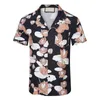 Men's designer shirt summer short sleeve casual button up shirt printed bowling shirt beach style Short-sleeved shirt M-3XL