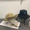 Chapeaux de camping imperméables pour hommes et femmes lettre bouton chaîne réglable chapeaux à large bord