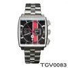 Relógios de pulso 2023 Top Brand Men's Quartz 55 America Edição limitada especial Black Dial Strap Watch Watch Lunhurwatch Relogi