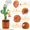 Objets décoratifs Figurines Cadeau d'anniversaire Danse Cactus Electron Peluche Peluche Bébés qui peuvent chanter et danser Voix Interactive Bled 230818