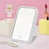 LED Makeup Mirror Touch Screen 3 Light Portable Standing Folding Vanity Mirror 5x Förstoring Compact Cosmetics Mirror