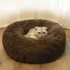 Andra husdjursmaterial Pet Dog Bed Bekväm Donut Cuddler Round Dog Kennel Ultra Soft Washable Dog and Cat Cushion Bed Winter Warm Soffa Hot Sell HKD230821