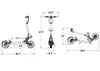 Teewing S10 Scooter Elétrica Inteligente 54 Milhas Scooter Dobrável para Adultos 2000W Bateria 60V 18Ah Scooter Elétrica Dobrável com Motor Duplo