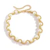 Chains Retro Single-layer Braided Winding Fashion Imitation Pearl Necklace Baroque Metal Twist Chain Pendant