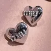 Top Designer MiuMiu Boucles d'oreilles mode lettres tridimensionnelles perles d'amour Boucles d'oreilles petites et luxueuses boucles d'oreilles de tempérament Saint Valentin Accessoires Bijoux