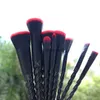 Makeup Brushes 10st Unicorn Makeup Brushes Set Red Flame Foundation Blandning Pulverögonskugga Make Up Borstes Cosmetic Beauty Make Up Tools HKD230821