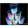 Weingläser LED Blitz leuchtende Tasse Wasser Flüssigkeit aktiviertes Licht-Bierglas Becher luminöser Party Bar Drink Weihnachtsdekoration D otwvu