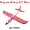 Aircraft Modle 48 cm Ręcznie rzucanie samolotem EPP Fly Slider Slider Pleder Model Aircraft Outdoor Fun Toys for Children Party Game 48 cm samolot 230818