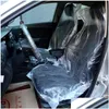 Capas de assento de carro 50pcs/conjunto de reparos e manutenção Proteção descartável ER Acessórios de plástico interiores Drop Drop Mobiles Moto Dhzyk
