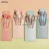 Makeup Brushes 8PCS Soft Fluffy Makeup Brush Set Mini Portable for Travel Cosmetics Foundation Blush Powder Eyeshadow Concealer Tools with Bag HKD230821