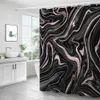 Duschvorhänge, abstrakter Marmor-Duschvorhang, 3D-Streifendruck, bunte Badezimmervorhänge, wasserdichter Stoff, Badvorhang, Dekor R230830