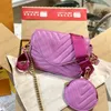 Mahjong Bag Chain Crossbody Handbags Messenger Bags Small Coin Pocket Flip Wallet Wide Weave Two Shoulder Strap Leather Purse Multiple Colors M56461