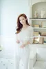 Women's Sleepwear Fashion Spring And Summer Sweet Princess Royal Vintage Lace Women Sexy Long White Nightgown
