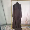 Etniska kläder ramadan eid huva abaya kvinnor bön plagg muslimska hijab jilbab lös klänning set abayas dubai kalkon islamiska kläder kaftan