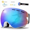 Lunettes de ski sports de neige d'hiver avec protection anti-buée anti-uv pour hommes femmes jeunes verres interchangeables premium 230821