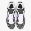 Klasyki DIY Niestandardowe buty do koszykówki Męki i kobiety Wygodne połączenie czarnych i fioletowych trenerów sporty na świeżym powietrzu 36-46