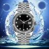 montre pour hommes femmes montres mécaniques automatiques entièrement en acier inoxydable Hardlex lumineux étanche 28/31 / 41MM dame rlx Couples style montres-bracelets classiques