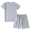 Frauen Nachtwäsche Sommer Männer Pijamas Pyjama Homme Casual Pyjama setzt komfortable modale modale Shorts und Tees Top T-Shirt Herren Homewear