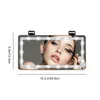 Interior Decorations Car Makeup Mirror Rechargeable Led Vanity With 60 Lights 3 Lighting Mode Rear Sun Visor Accessories Drop Delive Dhoqc