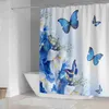 Душевые занавески 3D Butterfly Shutains Set Color Водонепроницаем