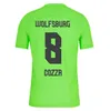 23 24 Wolfsburg Heren Voetbalshirts BAKU L.NMECHA ARNOLD WIND Thuis Uit Trainingskleding Shirt Korte Mouwen Voetbal Jersey Uniformen