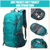 Rucksackpackungen Quesk professionell 40L Ultraleicher Upgrade wasserdichte faltbare Camping -Rucksack -Rucksack -Klettern auf Wanderung Tasche 3 Farben 230821