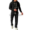 Survêtements pour hommes 2023 Automne Hommes Costumes Jacquard Pull À Capuche Casual Sports Set Hommes J230821