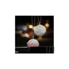 Decorações de interiores 1 x Charms de espelho de vista traseira do carro Crystal Bling Ball pendurado ornamento Rhinestone Decor Lucky Pinging Drop D Dhcv9